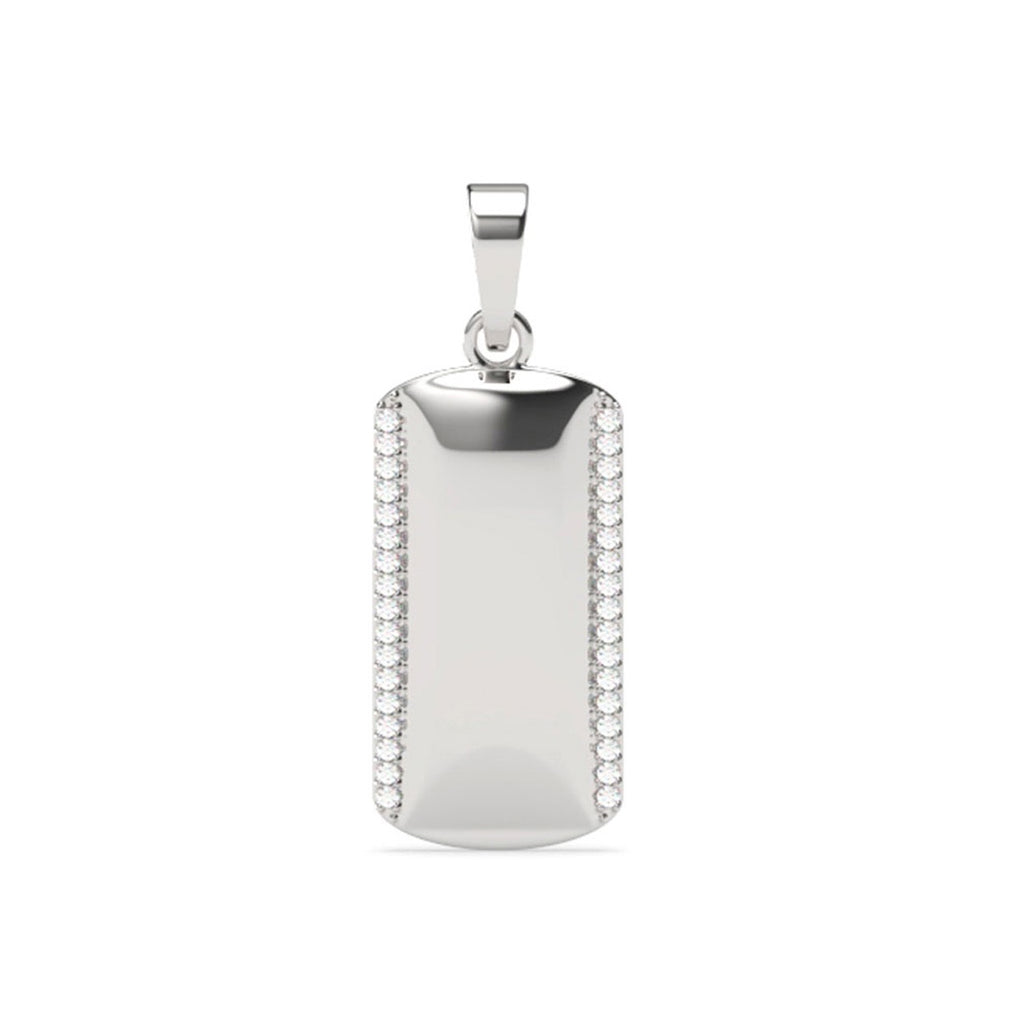 Silver Otto Men Pendant Necklace with Chain or without Chain