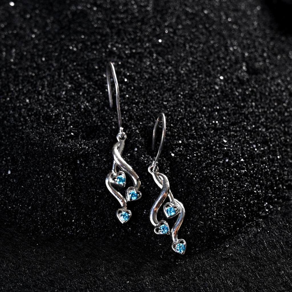 CLARA 925 Sterling Silver Valentina Earrings 