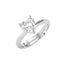 Silver Orla Classic Heart Solitaire Ring