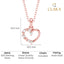 Silver Valentine Heart Pendant Chain