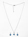 CLARA 925 Sterling Silver Isla Pendant Earring Chain Jewellery Set 