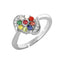 Silver Natural Certified Navaratna Stone Original Nine Planets Ring for Women and Girls