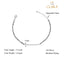 CLARA 925 Sterling Silver Bar Hand Mangalsutra Bracelet