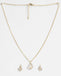 CLARA 925 Sterling Silver Flavia Pendant Earring Chain Jewellery Set 