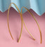 CLARA 925 Sterling Silver Kira Hoop Earring Gold Plated Gift for Women & Girls