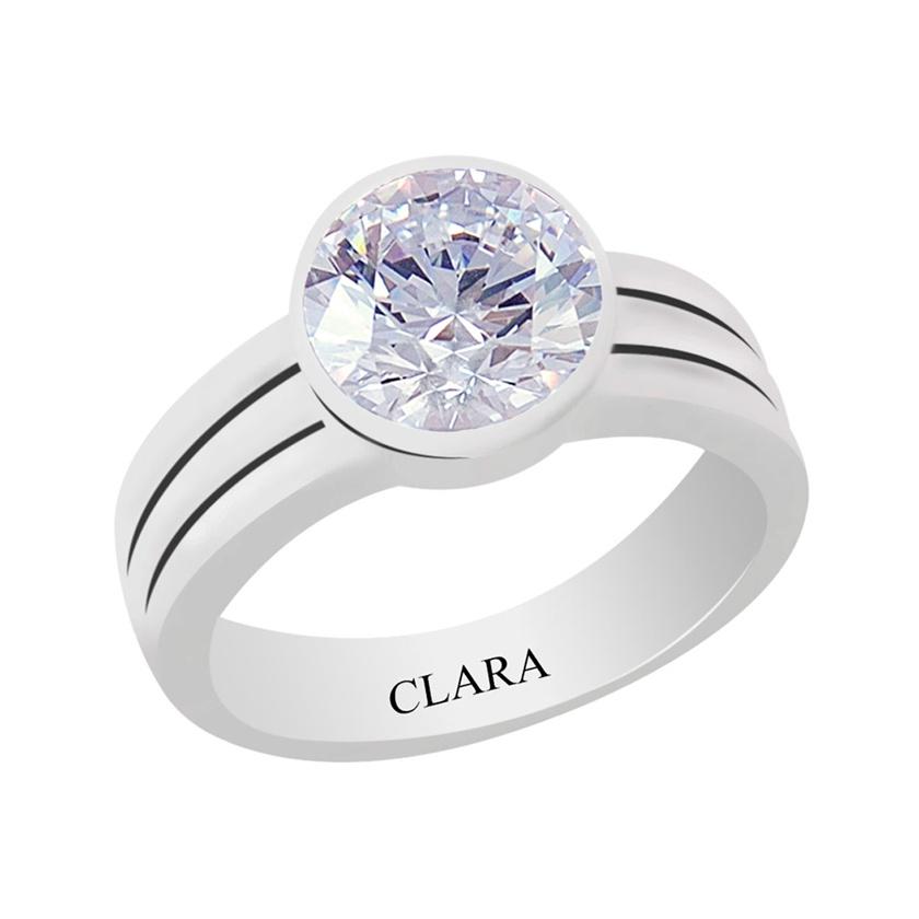 Certified Zircon Stunning Silver Ring 6.5cts or 7.25ratti