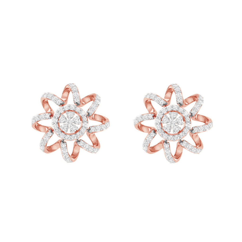 CLARA 925 Sterling Silver Anna Earrings with Screw Back 