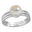 Certified Pearl Moti 4.8cts or 5.25ratti 92.5 Sterling Silver Adjustable Ring