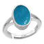 Certified Turquoise Firoza 9.3cts or 10.25ratti 92.5 Sterling Silver Adjustable Ring
