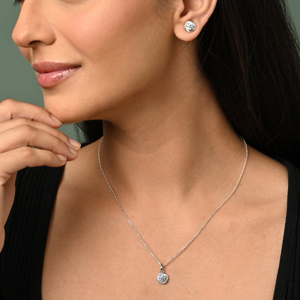 Silver Renzo Designer Jewellery Set