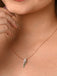 CLARA 925 Sterling Silver Blanca Pendant Chain Necklace 
