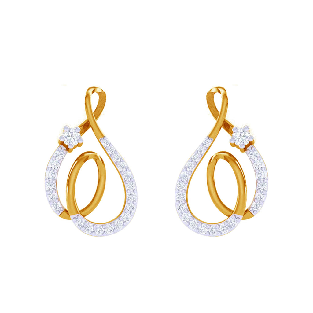 CLARA 925 Sterling Silver Flavia Earrings with Screw Back 