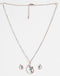 CLARA 925 Sterling Silver Heart Pendant Earring Chain Jewellery Set 