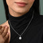Silver Queen of Diamonds Pendant Chain