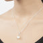 Clara 92.5 Sterling Silver Classic Pearl Pendant with Chain Gift for Women and Girls