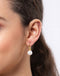 Clara 92.5 Sterling Silver Gold Plated Classic Pearl Earrings Gift for Women and Girls