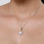 Clara 92.5 Sterling Silver Real Pearl Pendant with Chain Gift for Women and Girls