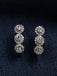 Clara 925 Sterling Silver and Cubic Zirconia Hoop Noelle Earring With Screw Back for Women & Girls