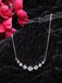 CLARA 925 Sterling Silver Rhodium Plated 7 Stone Pendant with Chain Gift for Women and Girls
