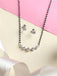 5 Stone Mangalsutra Chain Pendant with Earring