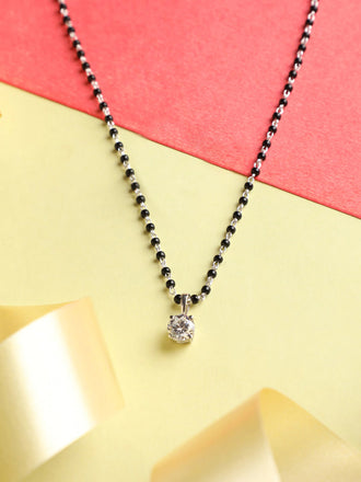 Silver Round Mangalsutra
