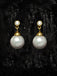 Clara 92.5 Sterling Silver Gold Plated Pearl Earrings Gift for Women and Girls