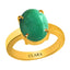 Certified Emerald Panna Prongs Panchdhatu Ring 5.5cts or 6.25ratti