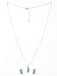 CLARA 925 Sterling Silver Reina Pendant Earring Chain Jewellery Set 