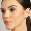 CLARA 925 Sterling Silver Heart Earrings with Screw Back 