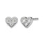 Silver Heart Studs Earrings