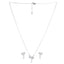 Silver Bow Knot Jewellery Set