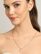 CLARA 925 Sterling Silver Heart Solitaire Pendant Earring Chain Jewellery Set 
