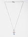 CLARA 925 Sterling Silver Evil Eye Flower Pendant Chain Necklace 