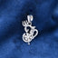 Silver Om Trishul Men Pendant Necklace with Chain or without Chain