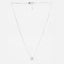 Silver Asscher Solitaire Pendant Chain