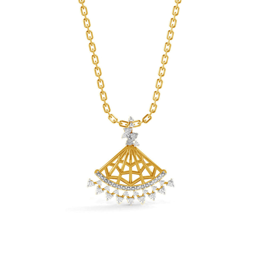 CLARA 925 Sterling Silver Irina Pendant Chain Necklace 
