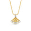 CLARA 925 Sterling Silver Irina Pendant Chain Necklace 
