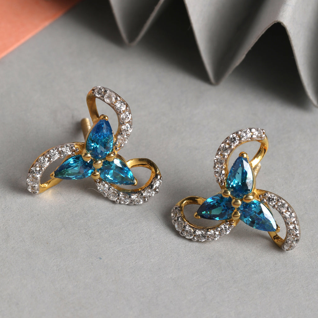 CLARA 925 Sterling Silver Melba Earrings with Screw Back 