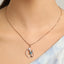 CLARA 925 Sterling Silver Heart Pendant Chain Necklace 