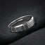 CLARA Real 925 Sterling Silver Designer Band Ring 