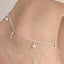 CLARA 925 Sterling Silver Moon & Star Anklet Payal ( Single ) Adjustable Chain Gift for Women and Girls
