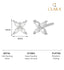 CLARA 925 Sterling Silver Classic Studs Earrings Gift for Kids Girls