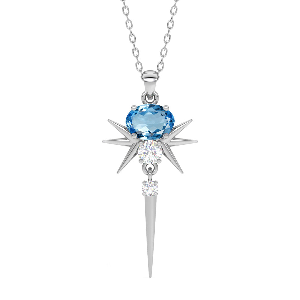 Silver Dolores Pendant Chain Necklace