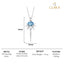 Silver Dolores Pendant Chain Necklace