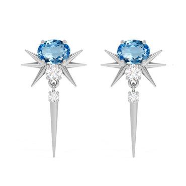 CLARA 925 Sterling Silver Dolores Earrings 