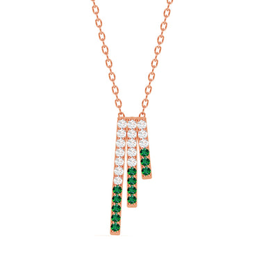 CLARA 925 Sterling Silver Blanca Pendant Chain Necklace 