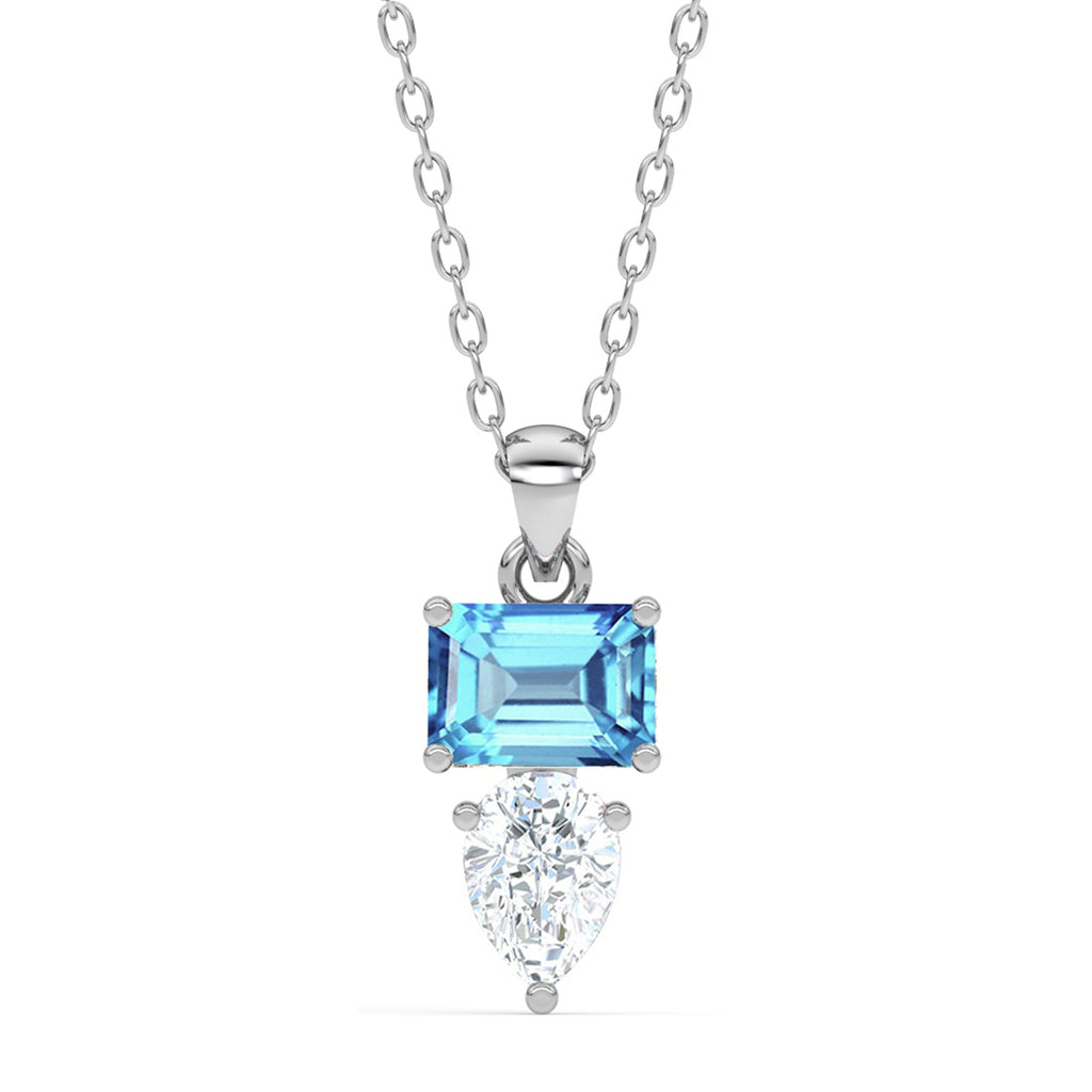 Silver Vistosa Pendant Chain Necklace