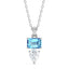 Silver Vistosa Pendant Chain Necklace