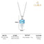 Silver Vistosa Pendant Chain Necklace