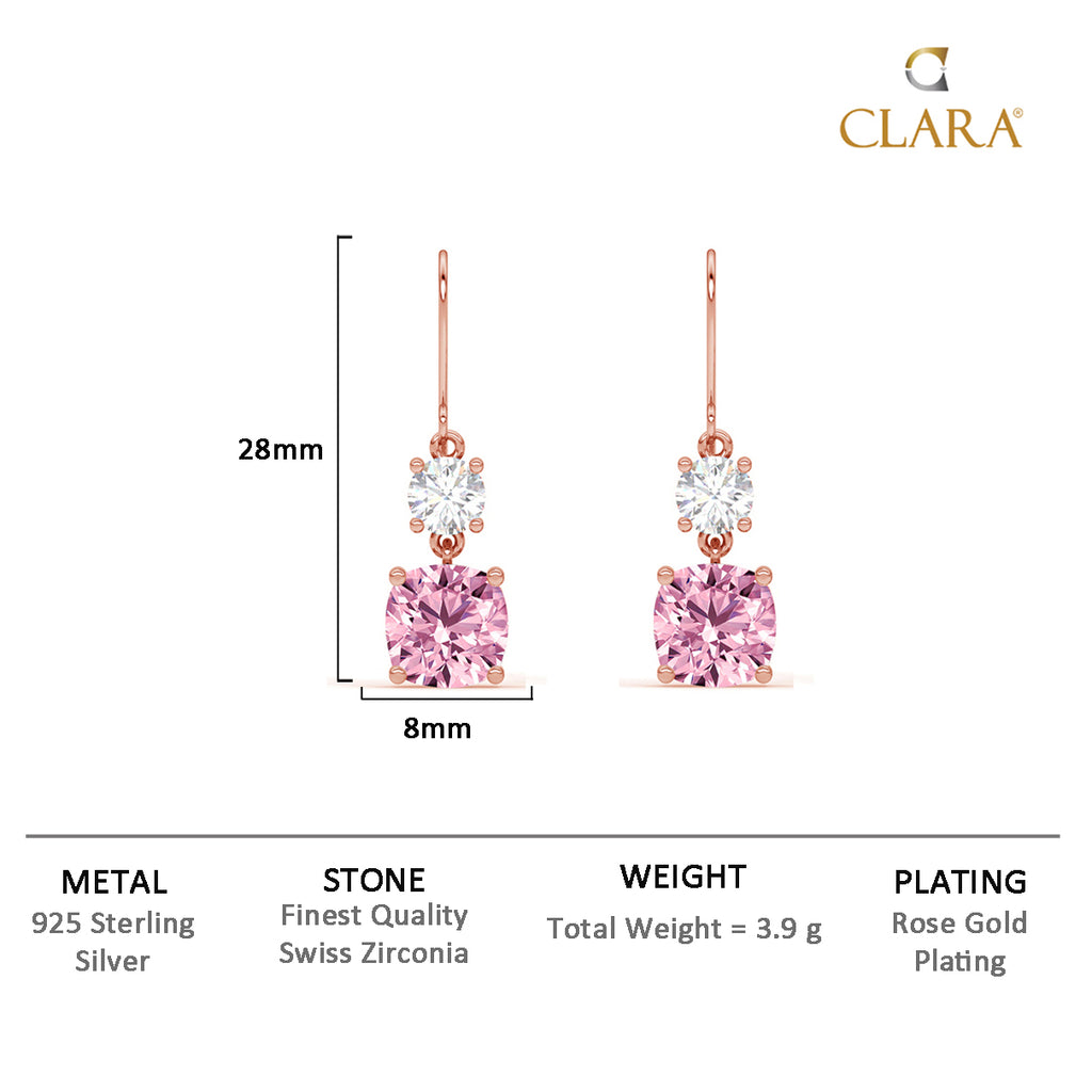 Silver Rosa Earrings